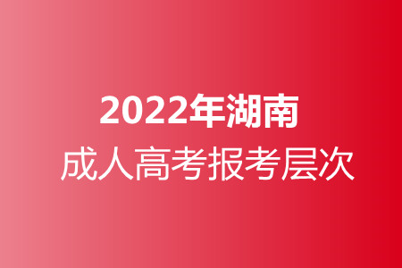 2022年湖南成人高考