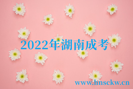 2022年湖南成考