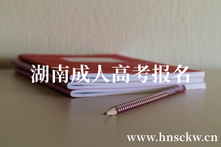 湖南成人高考报名