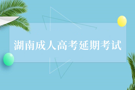 湖南省成人高考