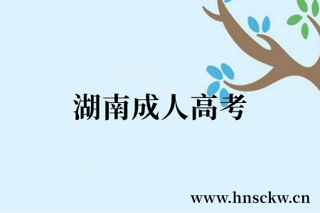 湖南成人高考