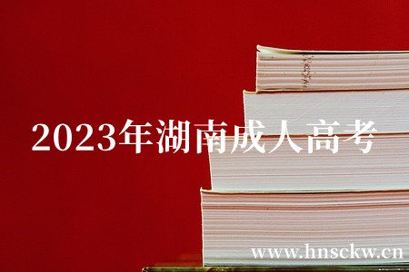 2023年湖南成人高考