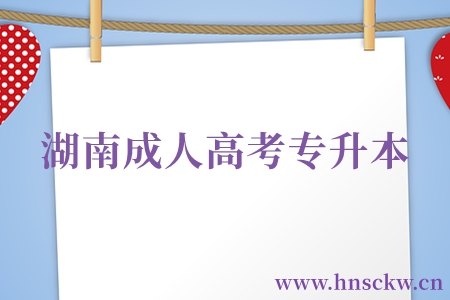 湖南成人高考专升本