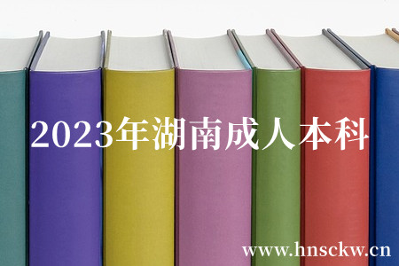 2023年湖南成人本科
