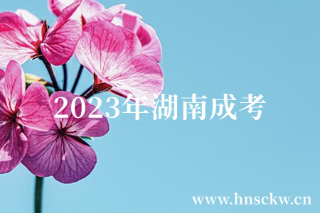 2023年湖南成考