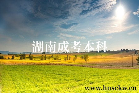湖南成考本科