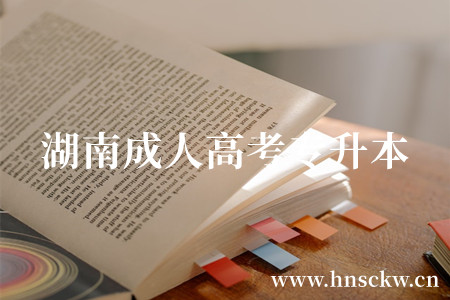 湖南成人高考专升本报名