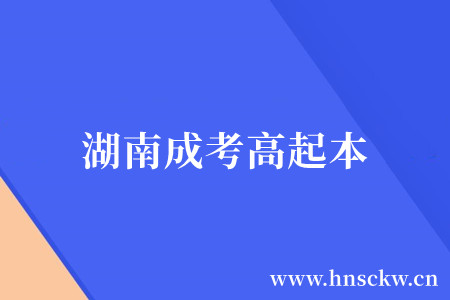 湖南成考高起本