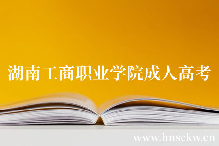 湖南工商职业学院2023年成人高考