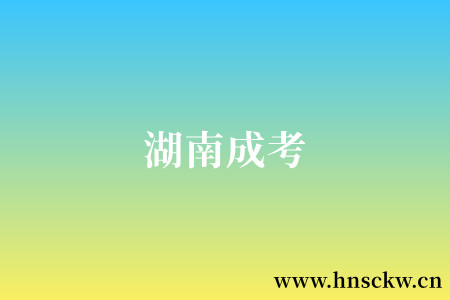 湖南成考