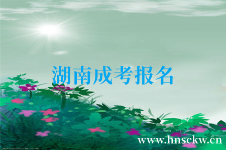 湖南成考报名