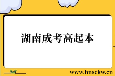 湖南成考高起本