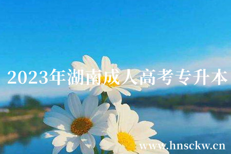 2023年湖南成人高考专升本