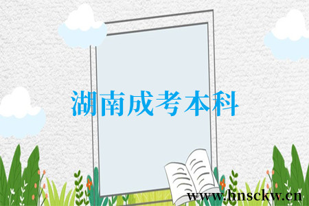 湖南成考本科网上报名