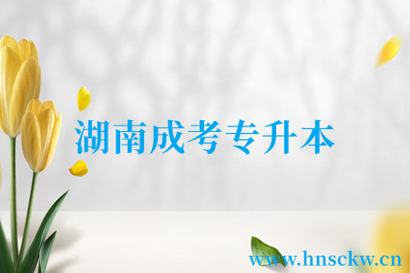 湖南成考专升本