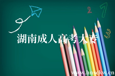 湖南成人高考大专