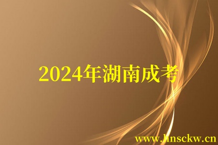 2024年湖南成考