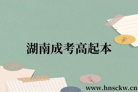 湖南成考高起本