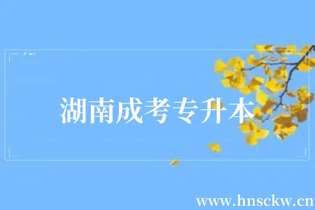 湖南成考专升本