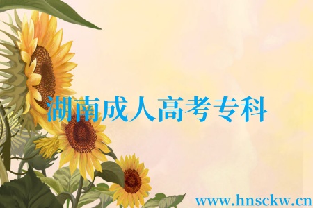 湖南成人高考专科