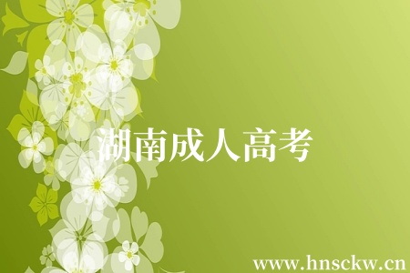 湖南成人高考