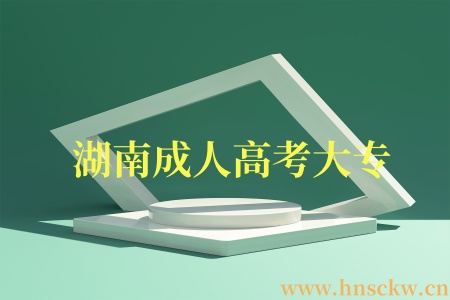 湖南成人高考大专
