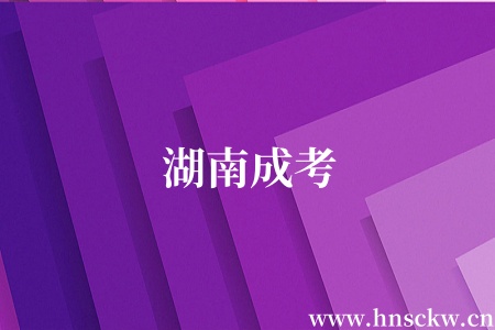 湖南成考