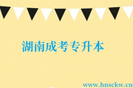 湖南成考专升本