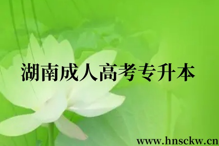湖南成人高考专升本