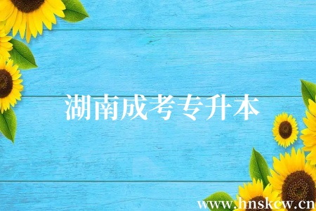 湖南成考专升本
