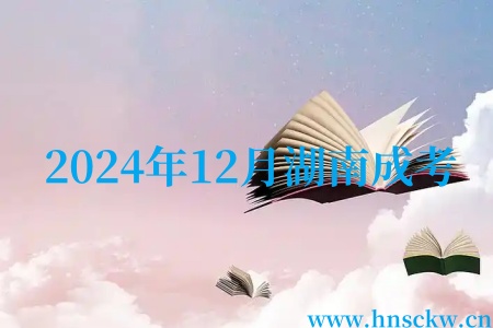 2024年12月湖南成考
