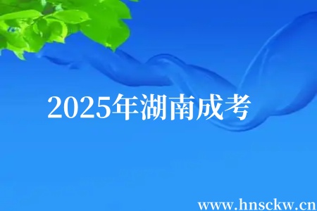 2025年湖南成考