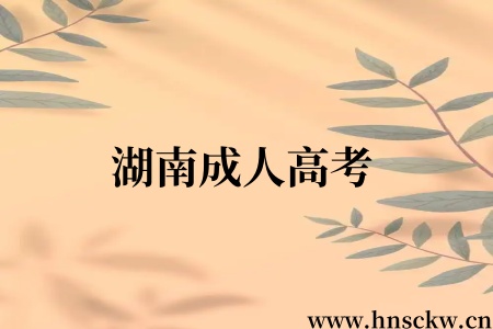 湖南成人高考