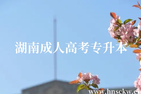 湖南成人高考专升本