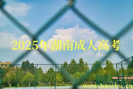 2025年湖南成人高考
