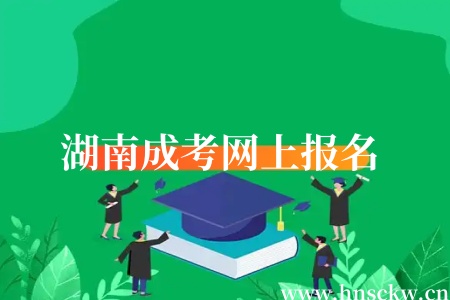 湖南成考网上报名