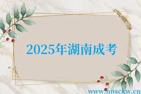 2025年湖南成考