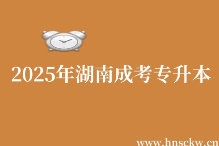 2025年湖南成考专升本