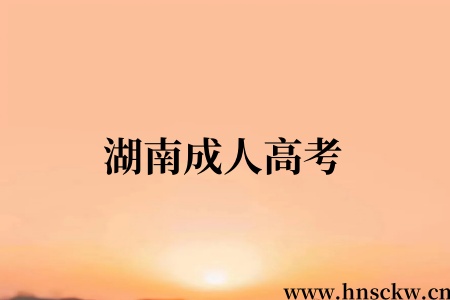 湖南成人高考