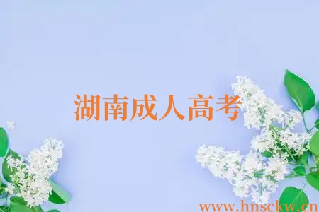 湖南成人高考
