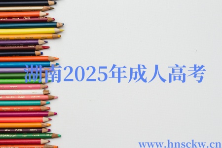 湖南2025年成人高考