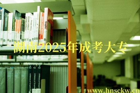 湖南2025年成考大专