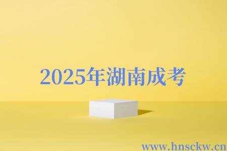 2025年湖南成考