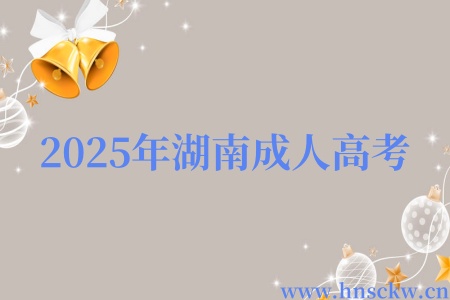 2025年湖南成人高考