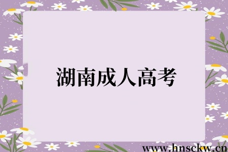 湖南成人高考