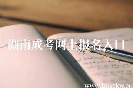 湖南成考网上报名入口