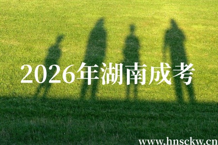 2026年湖南成考