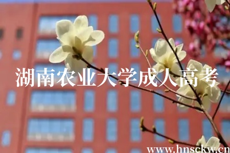 湖南农业大学成人高考